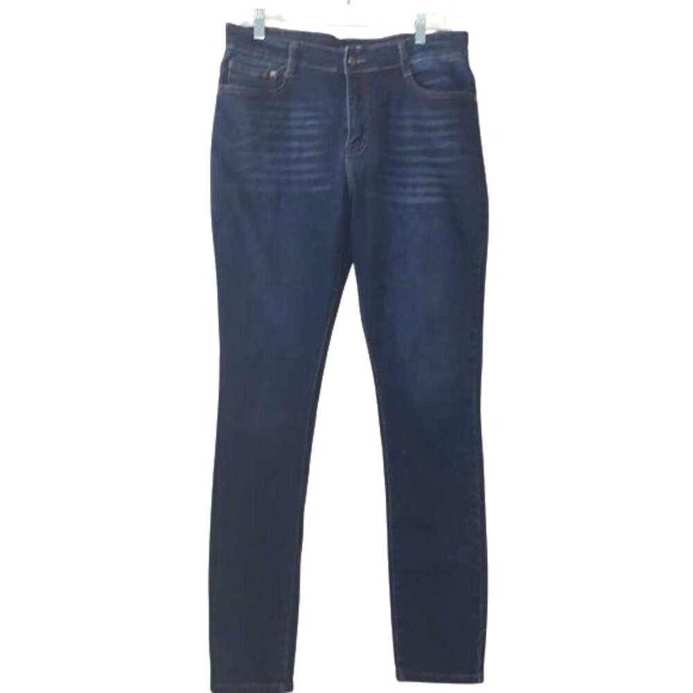 Fashion Nova Womens Dark Wash High-Rise Skinny Jeans Size 15 Cotton Blend Stretc